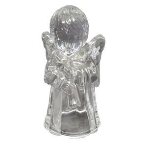 Mikasa Crystal Leaded Glass Sweet Cherub Angel Blowing Horn Candle Stick Holder